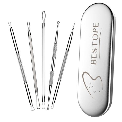 Bestope Blackhead Remover Pimple Comedone Extractor Tool Kit Pimple Remover Tool, Best Blackhead Remover, Pimple Popper Tool, Pimple Remover, Pimple Extractor, Blackhead Extractor Tool, Comedone Extractor, Blackhead Remedies, Blackhead Remover Tool