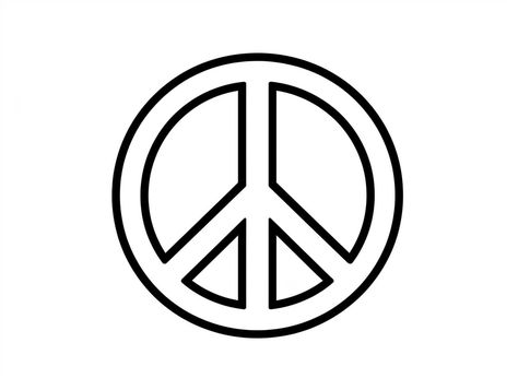 illustration of Simple peace sign design Peace Sign Template Free Printable, Peace Sign Coloring Pages, Peace Sign Design, Template Free Printable, Templates Printable Free, Sign Templates, Peace Sign, Free Kids, Sign Design