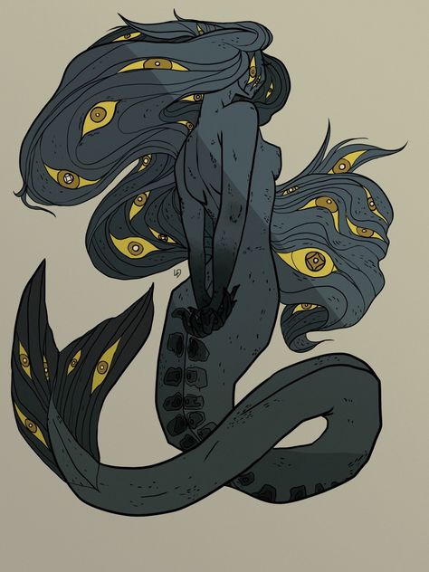 Angler Mermaid, Angler Fish Character, Angler Fish Mermaid, Siren Concept Art, Siren Character Design, Wild Shape, Heroic Fantasy, Illustration Photo, 다크 판타지