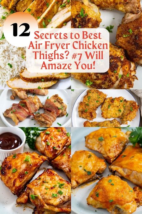 Looking for next-level flavors? Unlock the secrets to amazing air fryer chicken thighs with these easy tricks—wait until you see what #7 can do Chicken Thigh Dishes, Fried Chicken Thighs Boneless, Air Fryer Turkey Recipes, Chicken Air Fryer Recipes, The Best Air Fryer Chicken, Best Air Fryer Chicken, Air Fryer Recipes Chicken Thighs, Chicken Air Fryer, Air Fryer Chicken Thighs