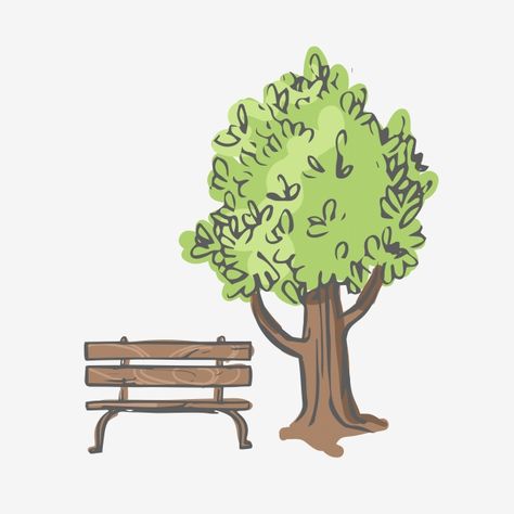 Bench Drawing, Nature Clipart, Park Scene, Cartoon Banana, Map Png, Tree Logo Design, Logo Design Health, Vector Trees, Tree Logos