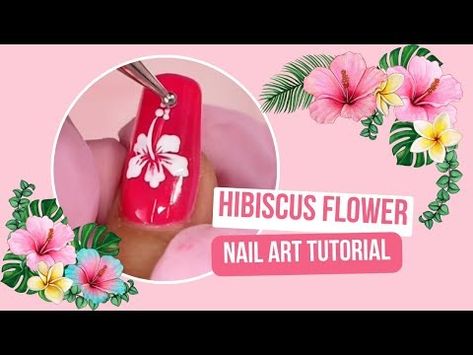 🌺 Hibiscus Flower Art Nail Tutorial 🌺 - YouTube Hibiscus Flower Art, Summer Watch, Nail Tutorial, Flower Nail, Flower Nail Art, Hibiscus Flower, Nail Art Tutorial, Nail Tutorials, Hibiscus Flowers