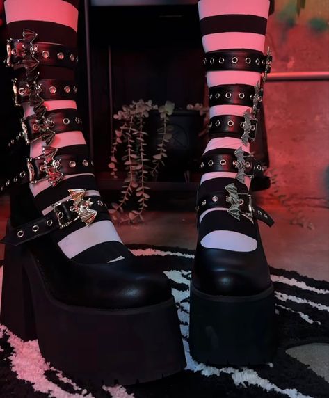 > dollskill platform shoes aesthetic Platform Shoes Aesthetic, Dollskill Shoes, Platform Shoes, My Style, Wardrobe, Quick Saves, Clothes