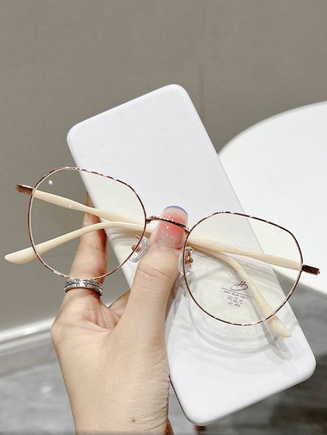 Collar     Embellished   Women Accessories Feminine Glasses Frames, Specs Frames Women, Glasses Frames For Girl, Feminine Glasses, Glasses Inspo, Cute Glasses Frames, Eyes Glasses, Classy Glasses, Fancy Glasses