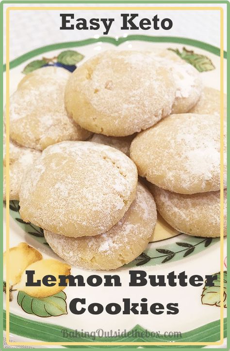 This light and tangy Keto Lemon Butter Cookies makes a sweet sunshiny treat that has only 1.4 total carbs per cookie and will fit into a keto diet as well. Lemon Butter Cookies Recipe, Lemon Butter Cookies, Galletas Keto, Keto Cookie Recipes, Postre Keto, Low Carb Cookies, Keto Brownies, Butter Cookies Recipe, Low Carb Sweets