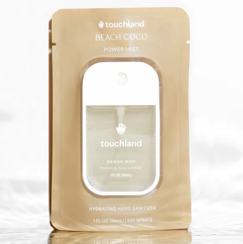 Touchland Hand Sanitizers, Bday Gift List, Touchland Hand Sanatiser, Travel Sized Products, Touchland Sanitizer Aesthetic, Touch Land, Gift Christmas Ideas, Little Gift Ideas, Sticking Stuffers