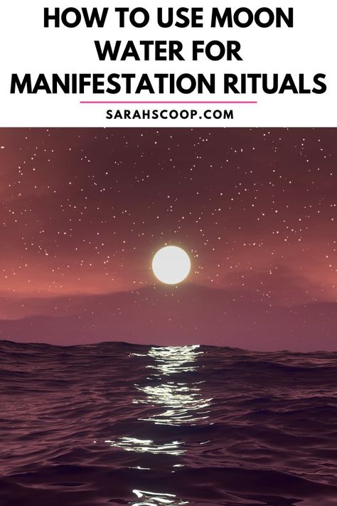 Moon Water, How To Manifest, Being Used, How To Use, Moon, Water