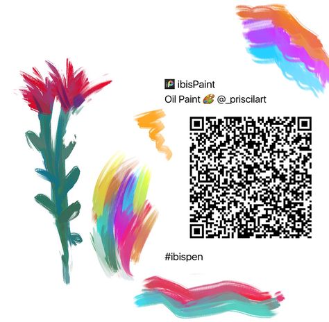 #ibispaintx #ibispaintbrushes #qrcode #brushes #ibispaintqrcode #brush Ibis Paint Brush, Oil Paint Brushes, Ibis Paint X, Oil Brush, Paint Code, Ibis Paint, Flower Doodles, Art Brushes, Paint Brush