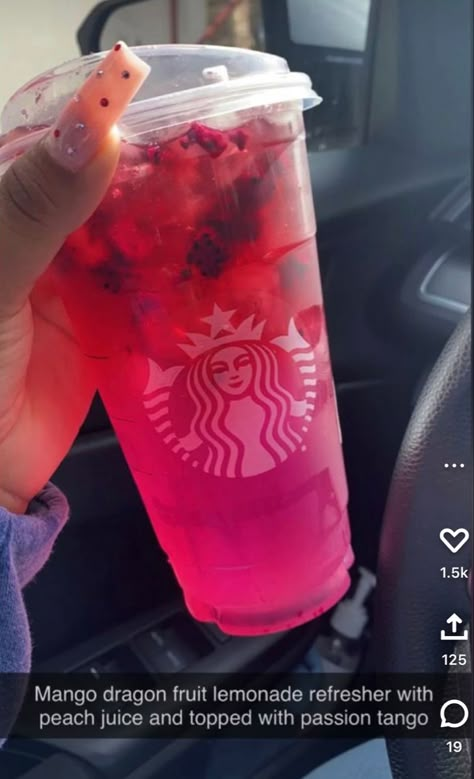 Starbucks Fruity Drink Orders, Best Starbucks Drinks Refreshers, Starbucks Drinks To Try Refreshers, Dragonfruit Lemonade, Starbucks Specialty Drinks, Starbies Drinks, Starbucks Drink Menu, Starbucks Hacks, Starbucks Secret Menu Recipes