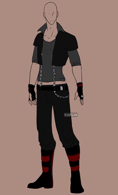 This is a good outfit for Jax, just a little skinnier and shorter Fashion Design Drawings, Drawing Clothes, Fantasy Clothing, Fantasy Fashion, Character Outfits, A Drawing, Art Clothes, Anime Outfits, Fashion Sketches