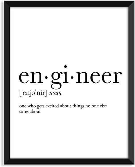 Amazon.com: Engineer definition, college dorm room decor, dorm wall art, dictionary art print, office decor, minimalist poster, funny definition print, definition poster, inspirational quotes: Posters & Prints