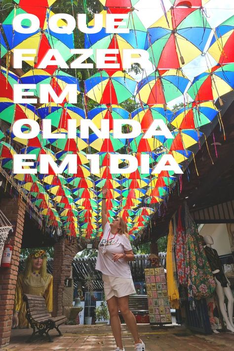 Quer saber o que fazer em Olinda em 1 dia? Então já anota esse roteiro e aproveite nossas dicas. #oquefazerem #olinda #bateevolta #pernambuco #vamosviajarpraondeagora #dicasdeviagem #pinterest Luxor, Times Square, Square, Travel