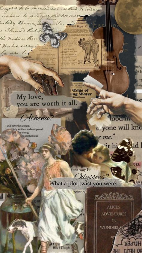 athena and the odyssey #athena #odysseus #greek #greekart #statue #darkachedmia #flowers #paper #alice #books #aesthetic #pretty #inspo #shuffles # Greek Odyssey Aesthetic, The Aeneid Aesthetic, The Odyssey Art, The Odyssey Aesthetic, Penelope Odyssey, Odysseus Aesthetic, Odysseus Art, Romanticising College, Odyssey Aesthetic