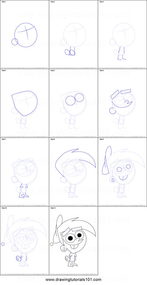 How To Draw Timmy Turner, Timmy Turner Canvas Painting, Disney Drawing Tutorial Step By Step, Juandisimo Fairly Odd Parents, Da Rules Book Fairly Odd Parents, Fairy World Fairly Odd Parents, Draw Cartoon Characters, Disney Drawing Tutorial, Cartoon Tutorial