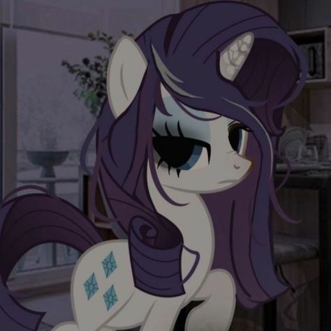 Rarity Mlp Aesthetic, Goth Rarity, Ozomilku Art, Mlp Infection Au, Mlp Infection, Mlp Pfp, Mlp Rarity, Mlp Icons, My Little Pony Rarity