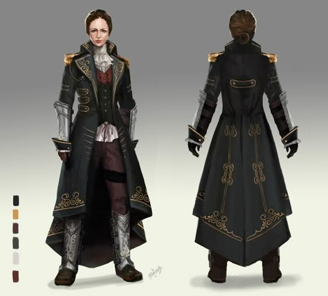 ArtStation - Neo-Victorian Soldier Concept, Stephanie Lee Soldier Concept, Victorian Soldier, The Order 1886, Stephanie Lee, Blades In The Dark, Armor Clothing, Neo Victorian, Steampunk Victorian, Dishonored