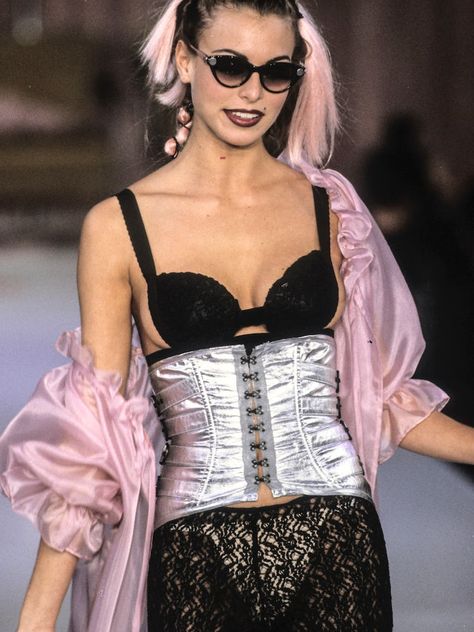 Corset Layering, Betsey Johnson Runway, Marie Antoinette Dresses, Runway Moments, Haute Couture Looks, Niki Taylor, Betsy Johnson, Fashion Line, Fashion Seasons