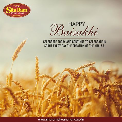 Sita Ram Diwan Chand Wishes You A Very Happy Baisakhi. Celebrate today and continue to celebrate in spirit every day the creation of the khalsa #Baisakhi #HappyBaisakhi #baisakhifestival #baisakhi2023 #kisan Baisakhi Festival, Happy Baisakhi, Sita Ram, Very Happy, The Creation, Ram, Every Day, Festival, Celebrities