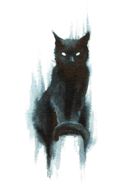 ArtStation - Cat in Ink, Sarah Hawkinson-Patil Cat Drawing Aesthetic, Black Cat Shadow, Black Cat Drawing, Kawaii Cat Drawing, Cat Shadow, Shadow Drawing, Black Cat Tattoos, Drawing Aesthetic, Comic Book Art Style