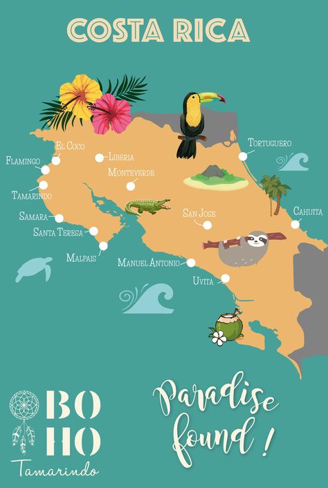 Map Of Costa Rica, Costa Rica Decor, Costa Rica Photo Ideas, Costa Rica Tattoo Ideas, Costa Rica Wallpaper, Costa Rica Tamarindo, Costa Rica Aesthetic, Rica Aesthetic, Costa Rica Tattoo