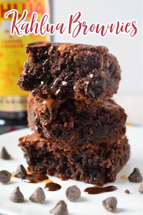 Boozie Brownies, Kailua Brownies, Kahlua Desserts, Recipes With Kahlua, Kahlua Brownies Recipe, Kahlua Desserts Easy, Kahlua Dessert Recipes, Recipes Using Kahlua, Desserts With Kahlua