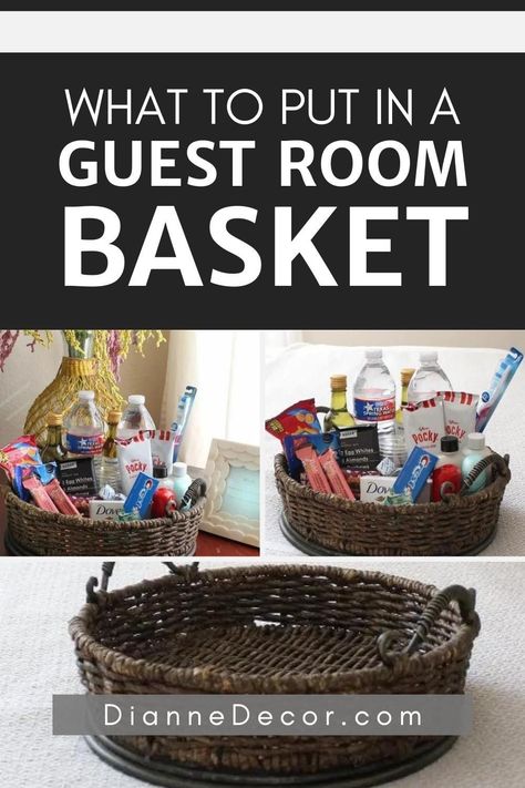 Guest House Welcome Basket, Guest Bathroom Amenities Basket, Guest Room Treats Welcome Bags, Guestroom Bathroom Basket, Gift Ideas For House Guests, Hospitality Room Ideas, Baskets For Guests Room, Guest Room Kit, Holiday Home Welcome Basket