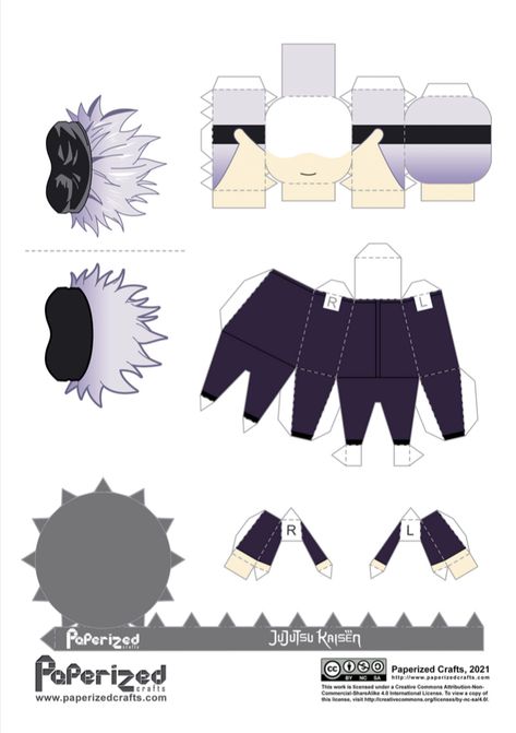 Paper Doll, Jujutsu Kaisen, Paper Craft, Jujutsu, Origami, Cut Out, Anime