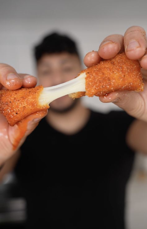 NASHVILLE HOT MOZZARELLA STICKS — The Golden Balance Nashville Hot Mozzarella Sticks, The Golden Balance, Sriracha Mayo, Nashville Hot, Salmon And Rice, Mozzarella Sticks, Cheese Sticks, Cheese Fries, Panko Bread Crumbs