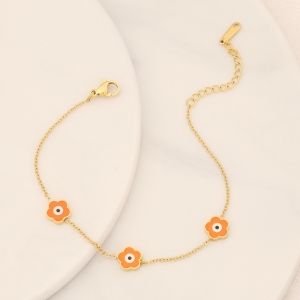 Orange Flower Chain Bracelet Evil Eye Gold Orange Flower Chain Bracelet Evil Eye Gold | Buy Best Cheap Jewelry [20230401-2] - $7.99 : FashionSonder - Online Best Cheap Workout Clothes, Jewelry, Casual Activewear Outfits Shop For Women and Men Flower Chain Bracelet, Activewear Outfits, Workout Clothes Cheap, Jewelry Casual, Bracelet Evil Eye, Flower Chain, Casual Activewear, Clothes Jewelry, Gold And Silver Bracelets