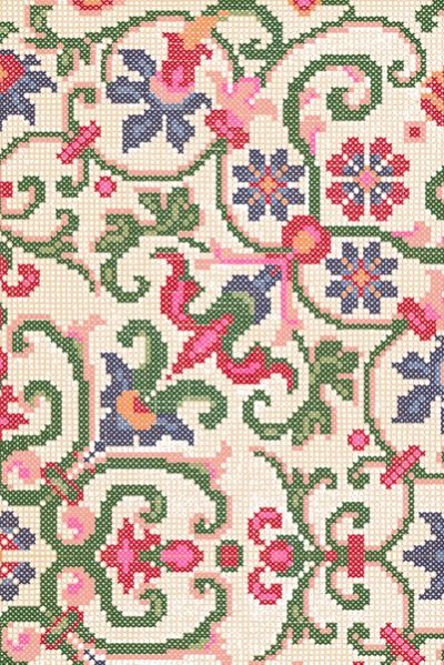 Phanya-Style. A colorful cross stitch classic pattern is my entry in this week's Spoonflower Challenge Colorful Cross Stitch, Colourful Cross Stitch, Cross Stitch Cushion, Classic Pattern, Cross Stitch Pattern, Cushion Covers, Stitch Pattern, Fabric Wallpaper, Spoonflower Fabric