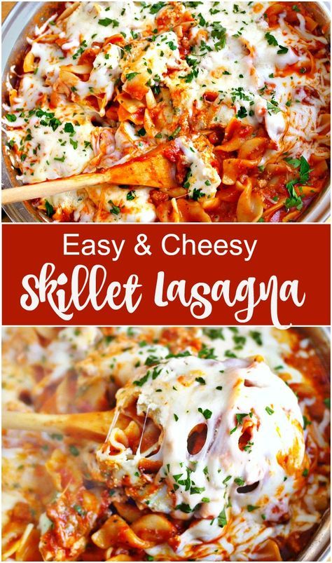 Easy Stove Top Lasagna Recipe, Skillet Lasagna Easy, Pasta With Asparagus, Skillet Lasagna Recipe, Quick Meals To Make, Recipe For Pasta, Frugal Food, Skillet Lasagna, Recipe Pasta