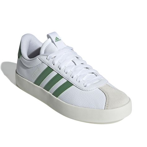 adidas-VL Court 3.0 Sneaker - Women's If you're a skateboarding fanatic, you'll love the progressive-classic adidas VL Court 3.0 sneaker. Suitable for casual and streetwear, this suede sneaker has a unique T-toe and authentic 3-stripes. Plush fabric lining and lightweight cushioning ensure optimal comfort. Court Shoes Outfit, Adventure Clothes, Green Court, Adidas Vl Court, Classic Adidas, Adventure Outfit, Adidas White, Plush Fabric, 2024 Vision