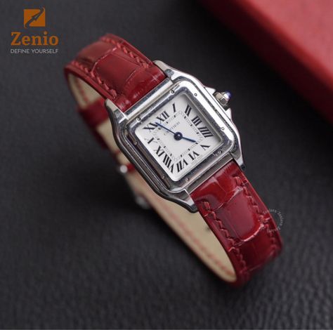 ⌚️Glossy Red Alligator leather - Slim strap ⌚️Cartier Panthere 📨Dm me for custom strap or click link on my bio @zenio.watchstrap Visit our website : https://zeniovn.com/ We sell watch straps, the watch just to demonstrate our strap and not for sale ! #Cartierstraps #cartiertankstraps #cartiertankswatches #handmadeleatherstrap #Customizedstrap #aligatorstrap #curvedendstrap #intergratedstrap #leathercurvedendstrap #watchcollector #tankwatch #strapfortankwatch #monochromewatches #rolex... Tank Watch, Monochrome Watches, Custom Strap, Cartier Panthere, Cartier Tank, Watch Straps, Not For Sale, Watch Strap, Dm Me