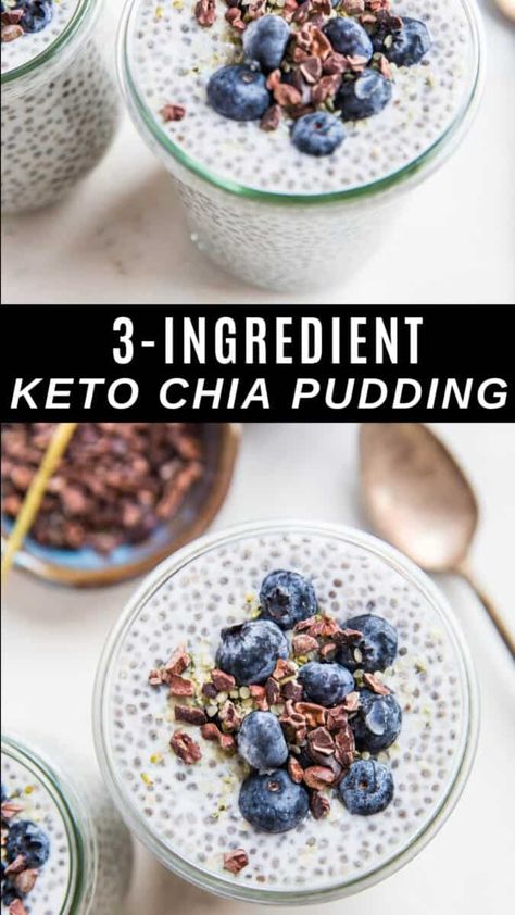 3 Ingredient Chia Pudding, Keto Chia Seeds Recipes, Low Carb Chia Pudding Recipes, Dairy Free Chai Pudding, Keto Chia Seed Recipes Low Carb, Thm Chia Seed Pudding, Chia Seed Pudding Low Carb, Chia Seed Pudding Dairy Free, Low Carb Chia Seed Recipes