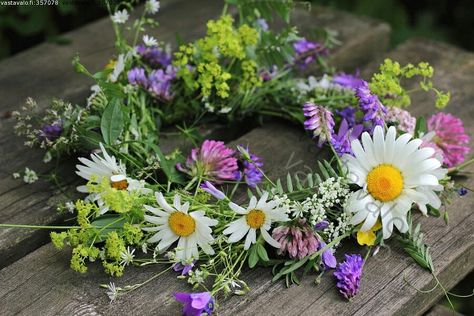 Līgo Svētki, Midsummer Flowers, Midsummer Dream, Summer Deco, Meadow Garden, Pretty Wreath, Beltane, Tree Wedding, Single Flower