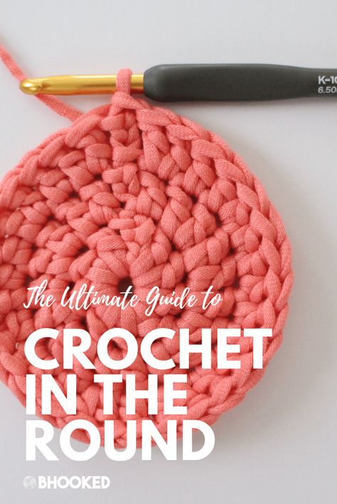 How To Increase In The Round Crochet, How To Crochet In A Round, How To Crochet In The Round With No Seam, Crochet In Circles, Crocheting In The Round, Crochet In The Round Stitches, Crochet Decrease In The Round, Crochet Increase In The Round, How To Crochet In The Round