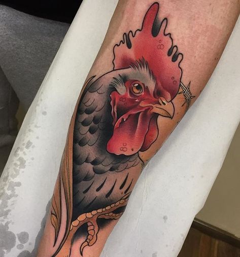 Hen Tattoo, Chicken Tattoo, Rooster Tattoo, Barber Tattoo, Vegan Tattoo, Eagle Tattoos, Medusa Tattoo, Mermaid Tattoo, New School Tattoo