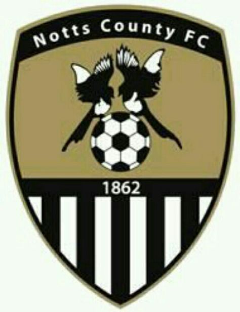 Notts County crest. Notts County Fc, Soccer Clothing And Equipment, English Football Teams, Notts County, British Football, Football Logos, Team Badge, Soccer Logo, Club Badge