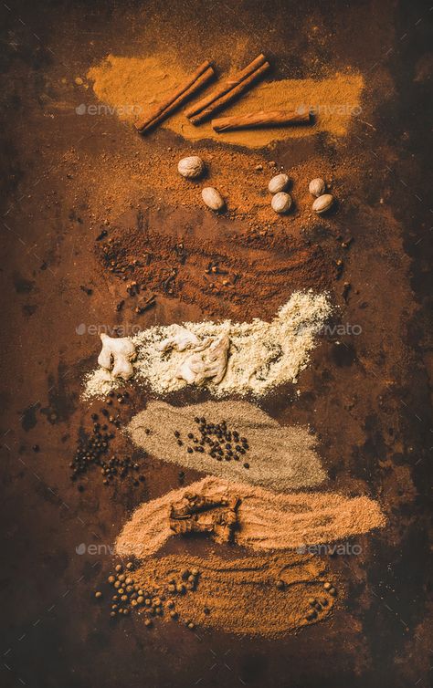 Turkish seven spice Yedi Bahar mix for cooking by sonyakamoz. Turkish traditional seven spice Yedi Bahar mix for cooking. Flat-lay of black pepper, ginger, cloves, nutmeg, cinnamo... #AD #cooking, #mix, #traditional, #sonyakamoz Spices Aesthetic, Spice Aesthetic, Seven Spice, Turkish Spices, Graphic Poster Art, Turkish Traditional, Old Spice, Seasons Of Life, Black Pepper