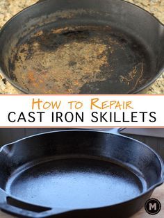 Cast Iron Care, Handy Gadgets, Cast Iron Skillets, Clean Baking Pans, Cast Iron Cleaning, Iron Skillet Recipes, Cast Iron Skillet Recipes, Cast Iron Recipes, Glass Cooktop