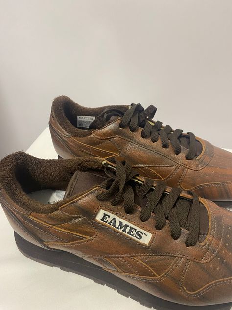 Brown Trainers, Office Brown, Eames Office, 80s Look, Grain Design, Brown Flats, Men's Footwear, Leather Trainers, North London