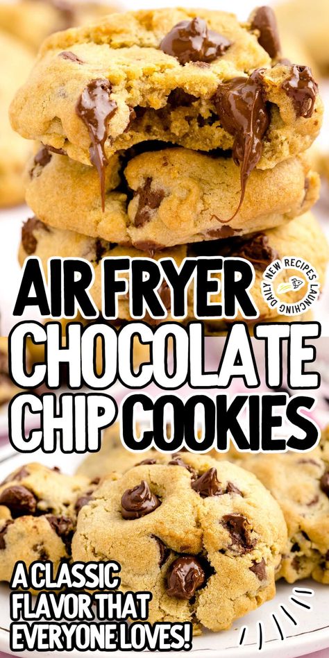 Air Fryer Chocolate Chip Cookies, Air Fryer Cookies, Cake Mix Chocolate Chip Cookies, Lemon Cake Mix Cookies, Kitchen Tricks, Make Chocolate Chip Cookies, Lemon Cake Mixes, Amazing Desserts, Friends Food