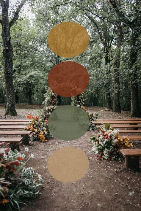 Mustard - terracotta - sage - tan Mustard Terracotta Wedding, Rust Terracotta Sage Green Wedding, Terracotta And Moss Wedding, Mustard Wedding Palette, Terracotta And Pine Green Wedding, Terracotta Ivory And Sage Green Wedding, Rust Yellow Green Wedding, Sage Green And Mustard Wedding, Mustard And Sage Wedding