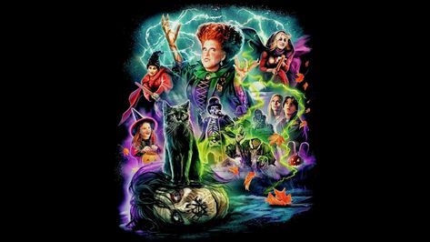 17 Hocus Pocus Wallpapers & Backgrounds For FREE | Wallpapers.com Hocus Pocus Tumbler, Hocus Pocus Movie, November Wallpaper, 30 Year Anniversary, Fleece Quilt, Waterslide Paper, Three Witches, Waterslide Decals, Sanderson Sisters