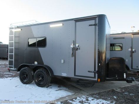 New 2020 7x16 Colorado Off Road Trailers - Cargo Trailers Grey Cars, Rc Car Track, Cargo Camper, Cargo Trailers For Sale, Mobile Kiosk, Work Trailer, Camper Design, Cargo Trailer Conversion, Slider Window