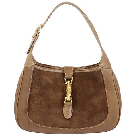 Gucci Brand, O Bag, Gold Handbags, Jackie O, Leather Shoulder Handbags, Pretty Bags, Vintage Purse, Hanging Bag, Cute Bags