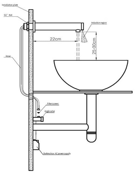 Automatic Sensor Faucet | Wall Mounted Public Bathroom | KEGE Wall Taps Bathroom, Wall Mounted Taps Bathroom, Wall Mounted Faucet Bathroom, Tap Wall, Wall Mounted Bathroom Faucet, Wall Mount Faucet Bathroom Sink, Wall Mounted Faucet, Public Bathroom, Wall Faucet