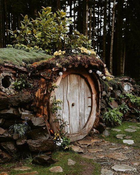 Casa Do Hobbit, Casa Hobbit, Tree House Diy, Cool Tree Houses, Tree House Designs, Hobbit Hole, Diy Tree, Hobbit House, Fairy Houses