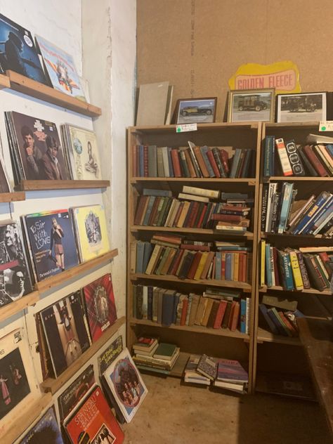 vinyl record books store collection Writing Horror, Aesthetic Writing, Books Store, Book Store, Record Store, Character Aesthetic, Summer 2023, Vinyl Record, Bookstore