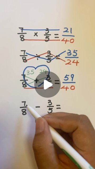 Math Tricks on Instagram: "Fraction tricks: Adding & Subtracting fractions | Multiplying & Dividing fractions #fraction #fractions" Math Hacks Fractions, Fraction Tricks, Divide Math, Subtracting Mixed Fractions, Adding Mixed Fractions, Adding Subtracting Fractions, Teach Fractions, Fractions Activities, Add Fractions